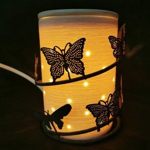 Scentsy Etched Core Warmer ~Gently Used In Box~ Butterfly Wrap Included!